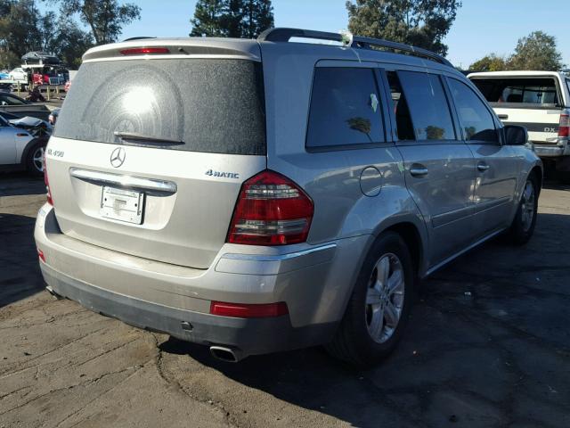 4JGBF71E07A122593 - 2007 MERCEDES-BENZ GL 450 4MA GOLD photo 4