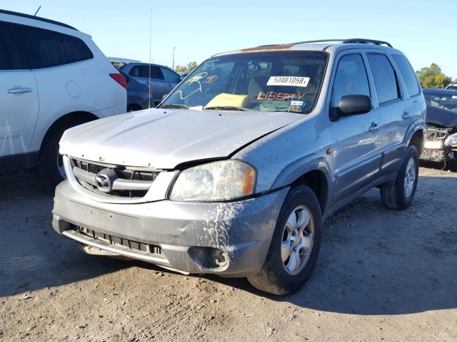 4F2YU09162KM64338 - 2002 MAZDA TRIBUTE LX SILVER photo 2