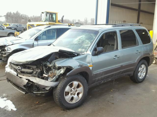 4F2CZ94154KM21975 - 2004 MAZDA TRIBUTE LX GREEN photo 2