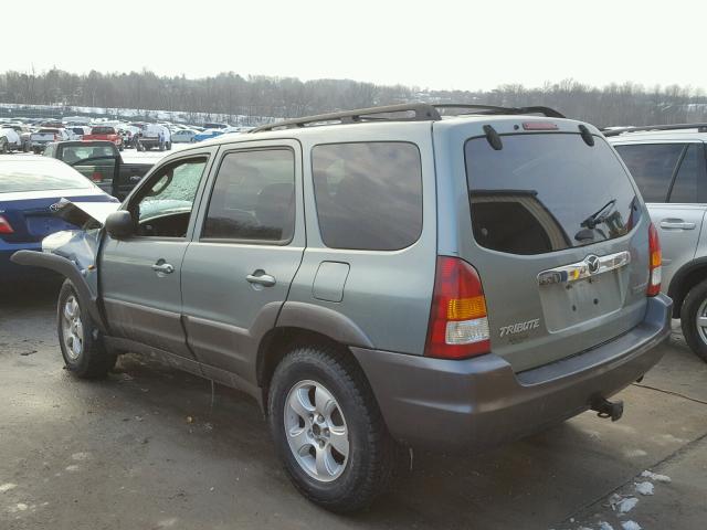 4F2CZ94154KM21975 - 2004 MAZDA TRIBUTE LX GREEN photo 3