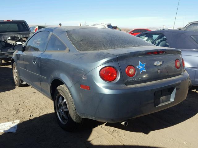 1G1AK15F067615089 - 2006 CHEVROLET COBALT LS BLUE photo 3