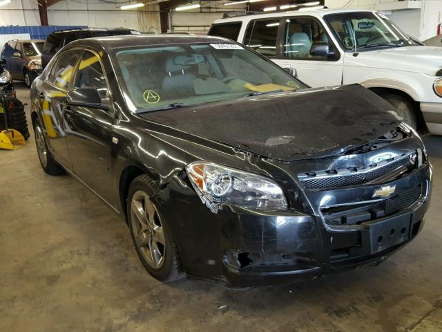 1G1ZH57B68F255497 - 2008 CHEVROLET MALIBU 1LT BLACK photo 1