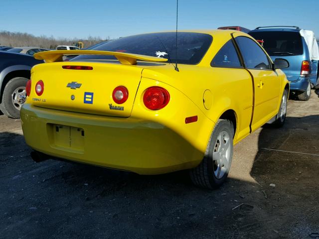 1G1AK15F677207844 - 2007 CHEVROLET COBALT LS YELLOW photo 4