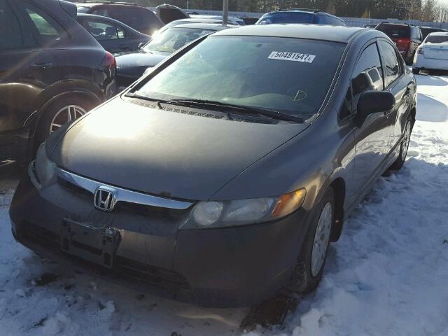 2HGFA16278H104869 - 2008 HONDA CIVIC DX GRAY photo 2