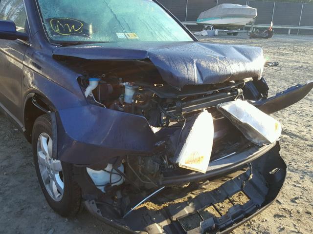 5J6RE48738L041504 - 2008 HONDA CR-V EXL BLUE photo 9