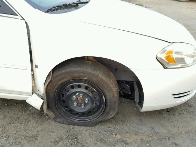 2G1WS581069356910 - 2006 CHEVROLET IMPALA POL WHITE photo 9