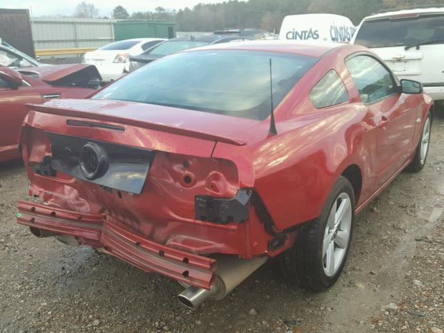 1ZVBP8CFXD5244473 - 2013 FORD MUSTANG GT RED photo 4