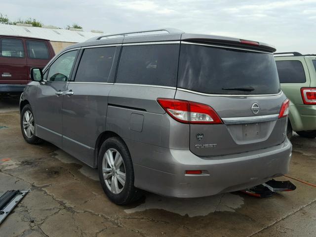 JN8AE2KP9B9004028 - 2011 NISSAN QUEST S GRAY photo 3