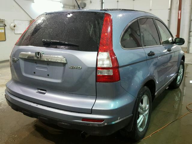 5J6RE4H50BL051994 - 2011 HONDA CR-V EX BLUE photo 4