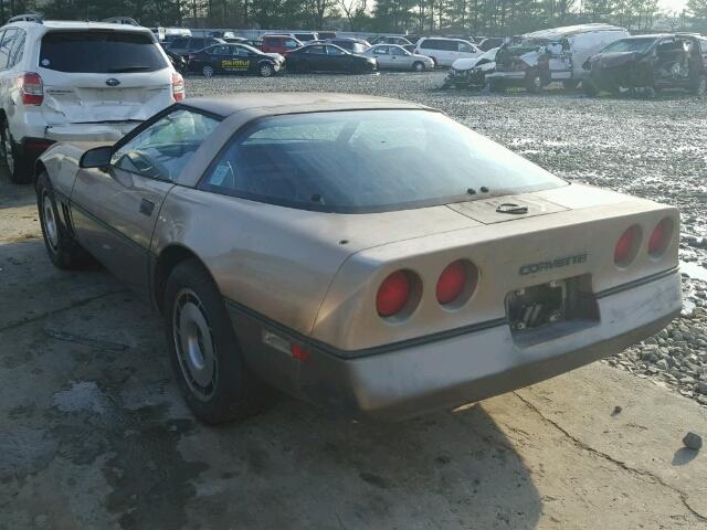 1G1AY0789E5150202 - 1984 CHEVROLET CORVETTE GOLD photo 3