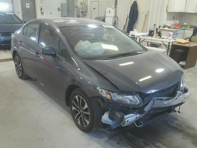 19XFB2F98DE063107 - 2013 HONDA CIVIC EXL CHARCOAL photo 1