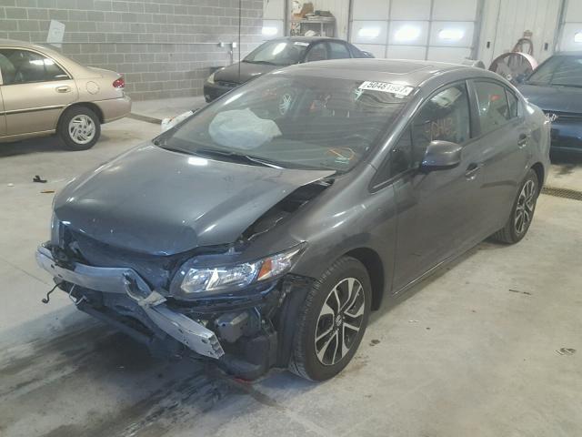 19XFB2F98DE063107 - 2013 HONDA CIVIC EXL CHARCOAL photo 2