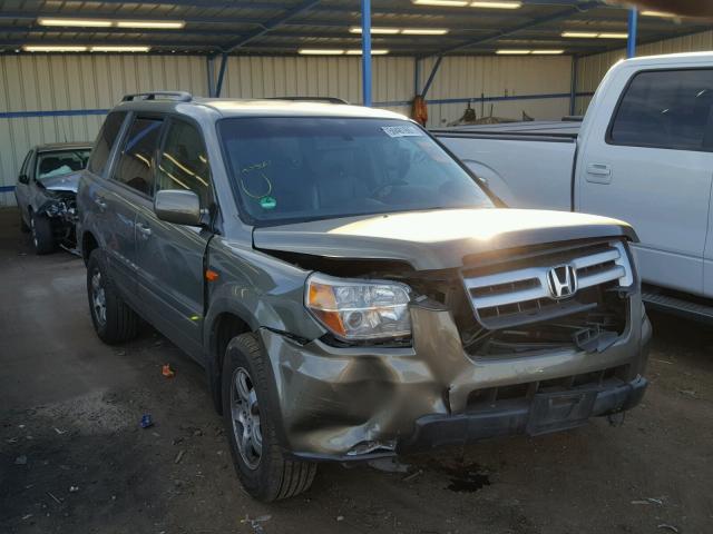 5FNYF18588B013342 - 2008 HONDA PILOT EXL GREEN photo 1