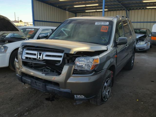 5FNYF18588B013342 - 2008 HONDA PILOT EXL GREEN photo 2