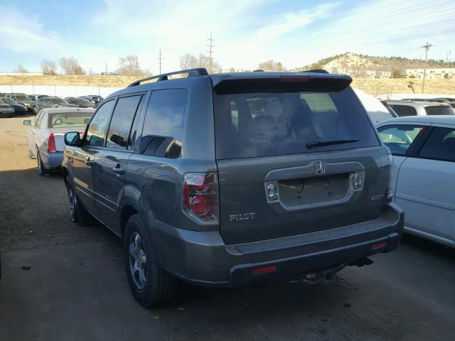 5FNYF18588B013342 - 2008 HONDA PILOT EXL GREEN photo 3