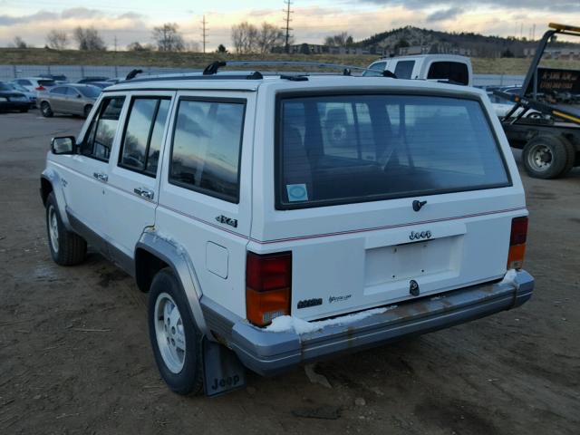 1J4FJ58S1ML607677 - 1991 JEEP CHEROKEE L WHITE photo 3