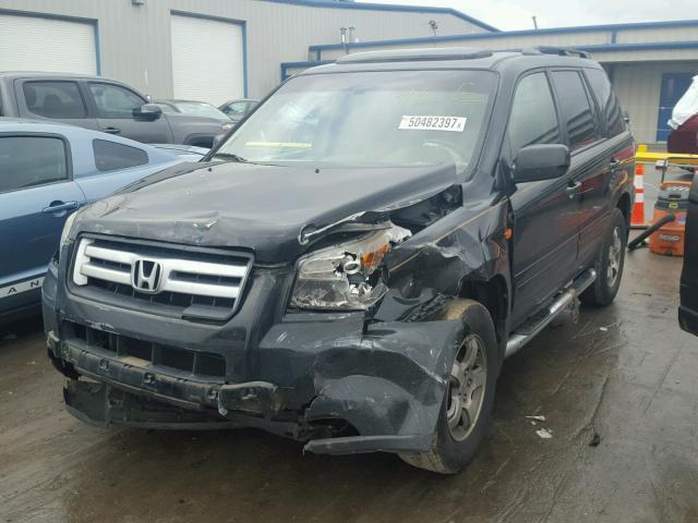 5FNYF28577B045073 - 2007 HONDA PILOT EXL BLACK photo 2