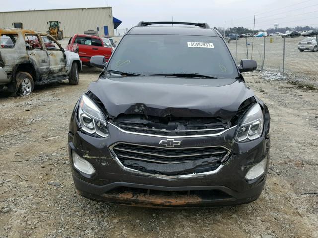 2GNALCEK1G6355050 - 2016 CHEVROLET EQUINOX LT GRAY photo 9