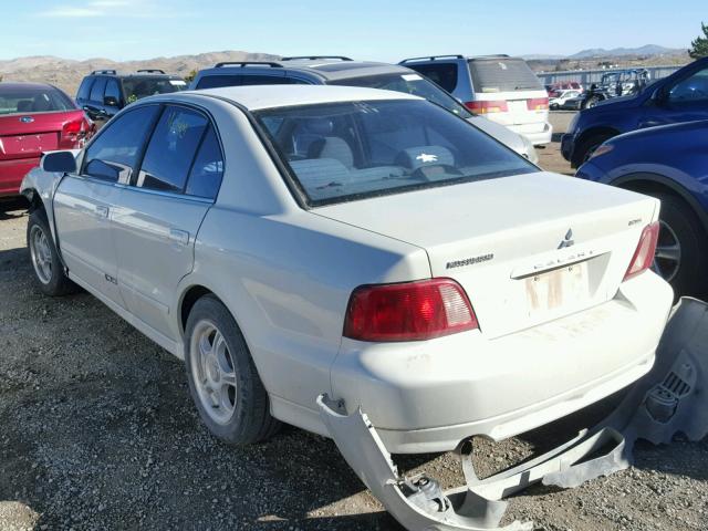 4A3AA46G22E114467 - 2002 MITSUBISHI GALANT ES WHITE photo 3