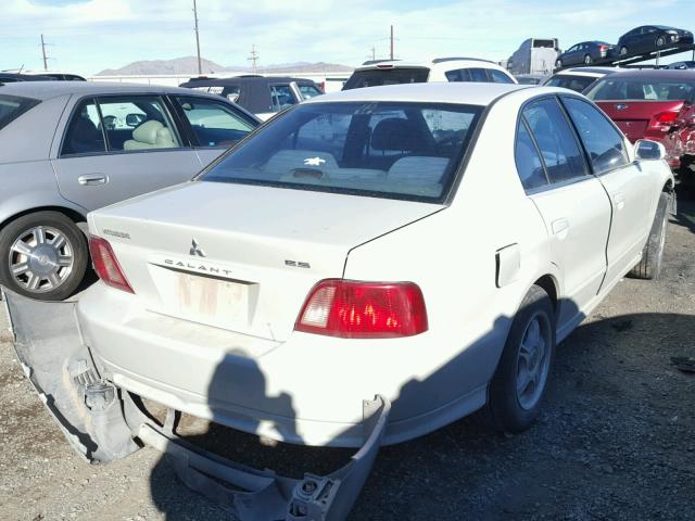 4A3AA46G22E114467 - 2002 MITSUBISHI GALANT ES WHITE photo 4