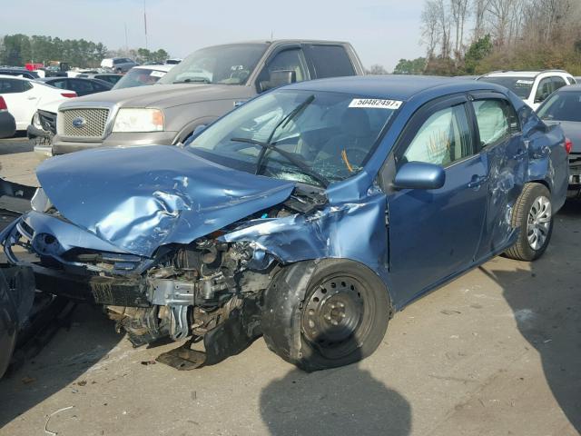 5YFBU4EEXDP083327 - 2013 TOYOTA COROLLA BA BLUE photo 2