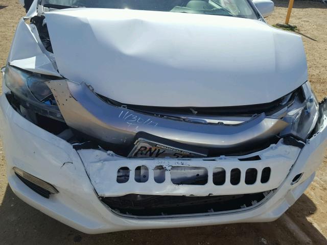 JHMZE2H34BS008529 - 2011 HONDA INSIGHT WHITE photo 7