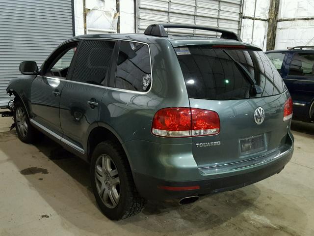 WVGZM77L25D079865 - 2005 VOLKSWAGEN TOUAREG 4. GREEN photo 3