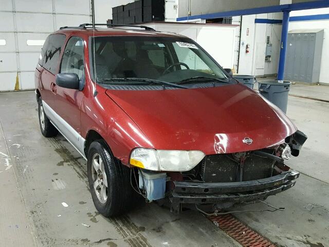 4N2ZN15T31D811655 - 2001 NISSAN QUEST GXE RED photo 1