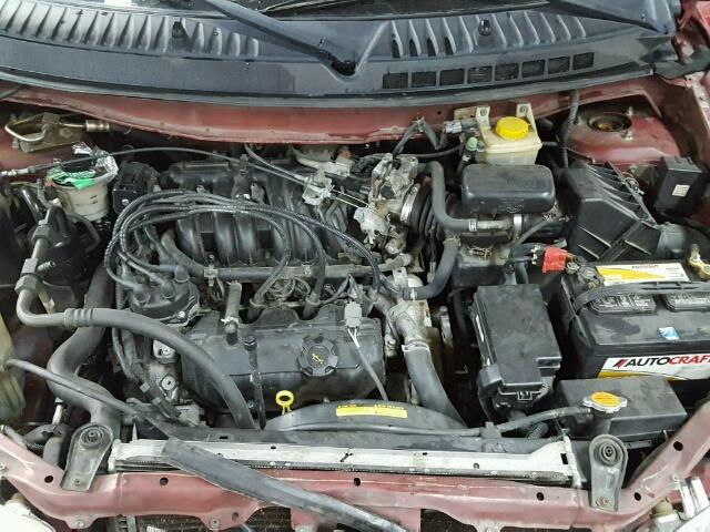 4N2ZN15T31D811655 - 2001 NISSAN QUEST GXE RED photo 7