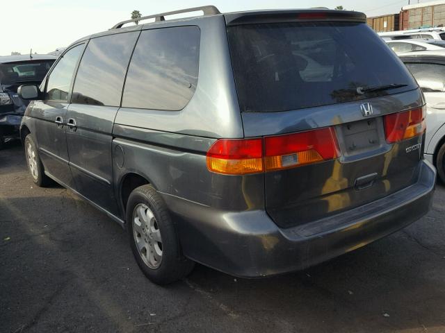 5FNRL18073B024455 - 2003 HONDA ODYSSEY EX CHARCOAL photo 3