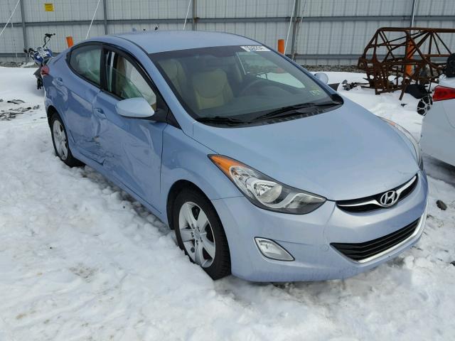 KMHDH4AE3CU316190 - 2012 HYUNDAI ELANTRA GL BLUE photo 1