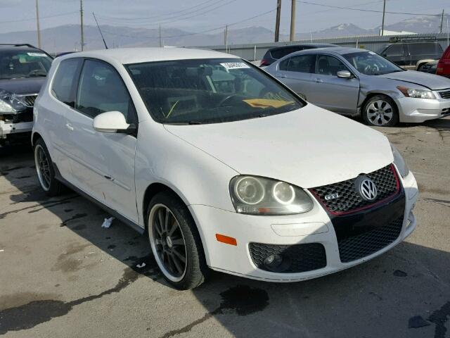 WVWFV71K47W119312 - 2007 VOLKSWAGEN NEW GTI FA WHITE photo 1