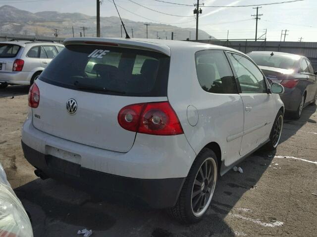 WVWFV71K47W119312 - 2007 VOLKSWAGEN NEW GTI FA WHITE photo 4