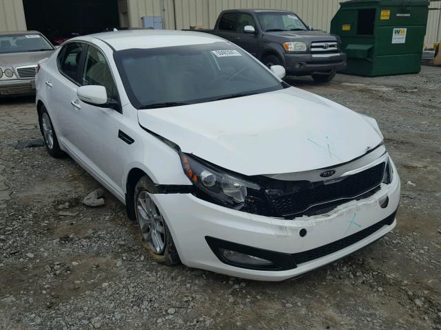 KNAGM4A74D5354535 - 2013 KIA OPTIMA LX WHITE photo 1