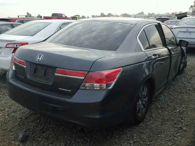 1HGCP2F62BA025044 - 2011 HONDA ACCORD SE GRAY photo 4