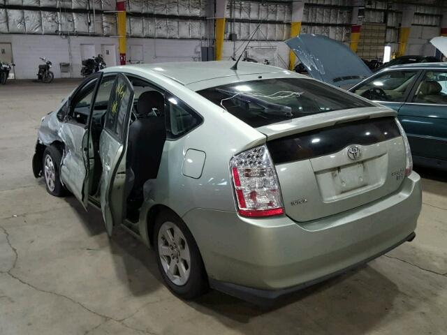 JTDKB20U077645346 - 2007 TOYOTA PRIUS GREEN photo 3