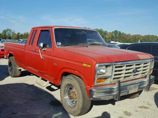 1FTHX25L2EKA39830 - 1984 FORD F250 RED photo 1