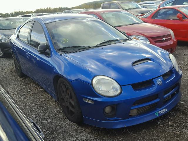 1B3ES66S34D503565 - 2004 DODGE NEON SRT-4 BLUE photo 1