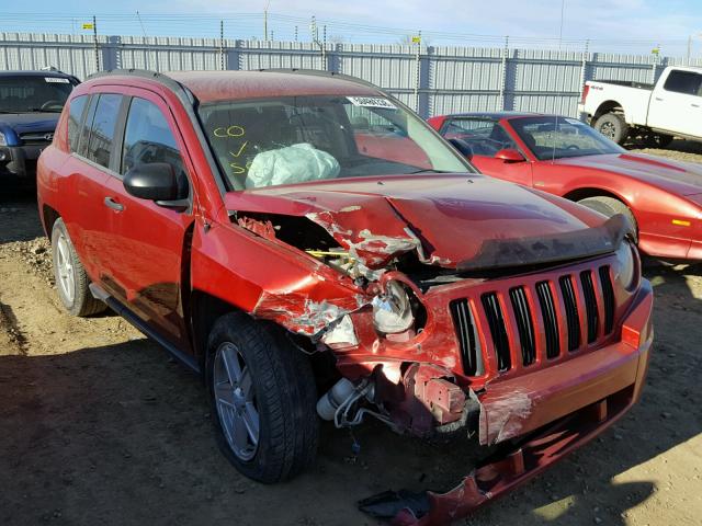 1J8FF47W77D222315 - 2007 JEEP COMPASS RED photo 1