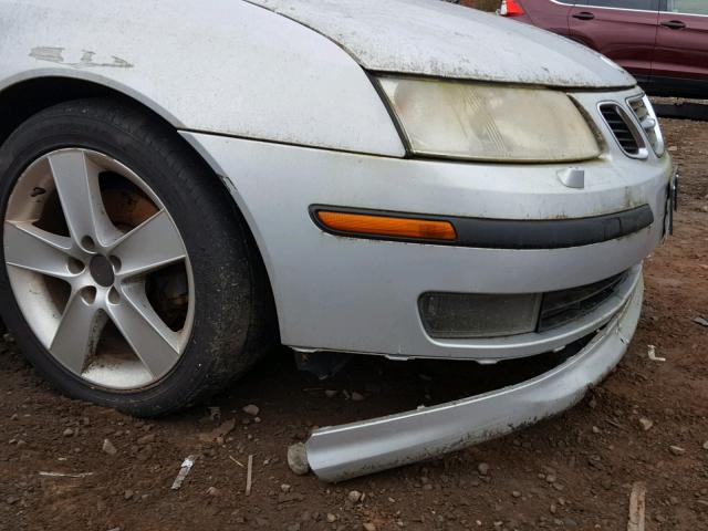 YS3FH71U366003759 - 2006 SAAB 9-3 AERO SILVER photo 9