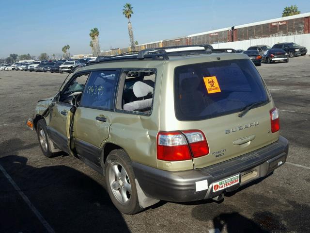 JF1SF65512H706967 - 2002 SUBARU FORESTER S GREEN photo 3