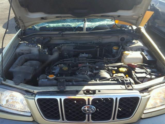 JF1SF65512H706967 - 2002 SUBARU FORESTER S GREEN photo 7