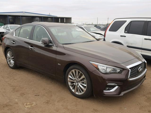 JN1EV7AR7JM434751 - 2018 INFINITI Q50 LUXE BROWN photo 1