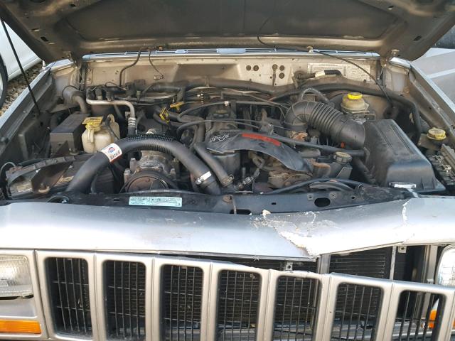 1J4FF48S4YL124346 - 2000 JEEP CHEROKEE S TAN photo 7