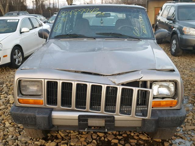 1J4FF48S4YL124346 - 2000 JEEP CHEROKEE S TAN photo 9