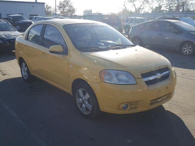 KL1TD56658B044755 - 2008 CHEVROLET AVEO BASE Сары фото 1