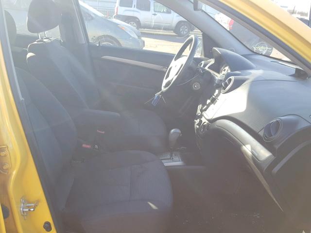 KL1TD56658B044755 - 2008 CHEVROLET AVEO BASE Сары фото 5