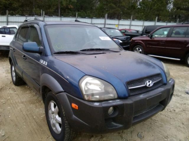 KM8JN12D45U093127 - 2005 HYUNDAI TUCSON GLS BLUE photo 1