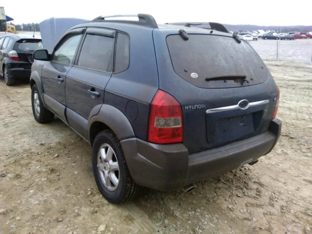 KM8JN12D45U093127 - 2005 HYUNDAI TUCSON GLS BLUE photo 3