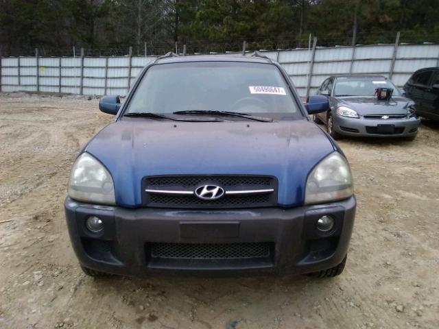 KM8JN12D45U093127 - 2005 HYUNDAI TUCSON GLS BLUE photo 9